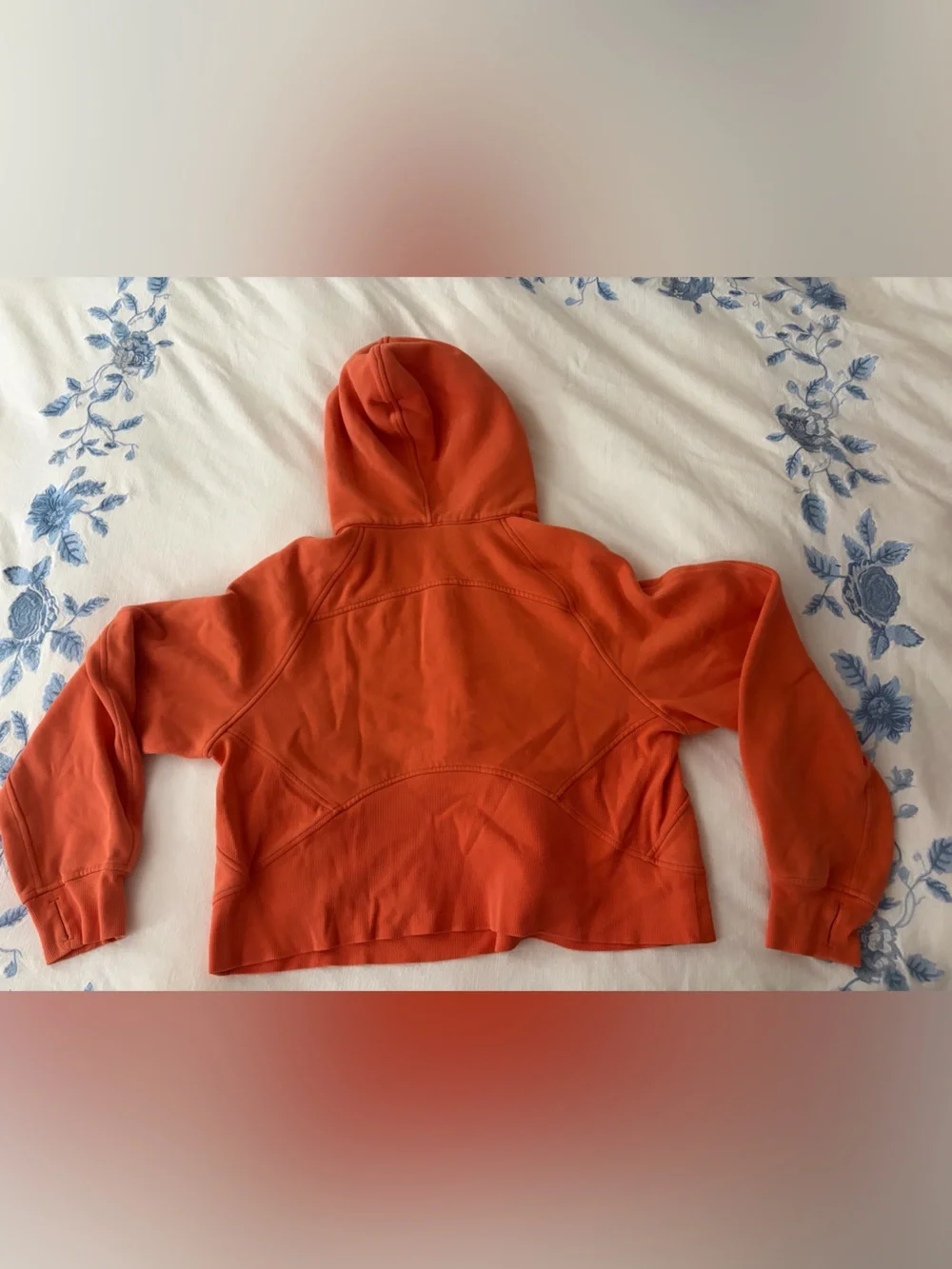 lululemon athletica Orange Scuba Half-Zip Hoodie
